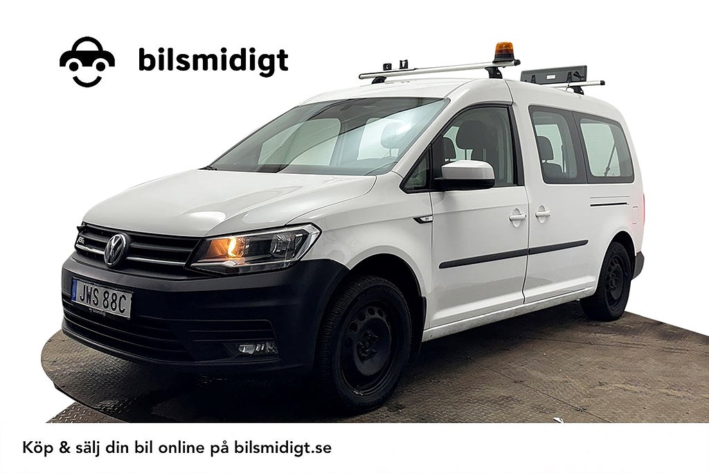 Volkswagen Caddy Maxi ABT 37.3 kWh 5-sits Drag P-Sens AppConnect MOMS 113hk