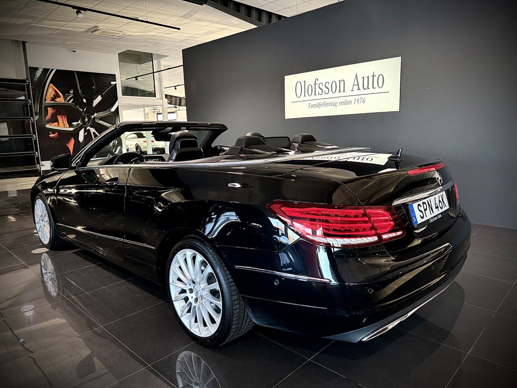 Mercedes-Benz E 220 d Cabriolet Avantgarde AMG fälgar Läder - bild 3