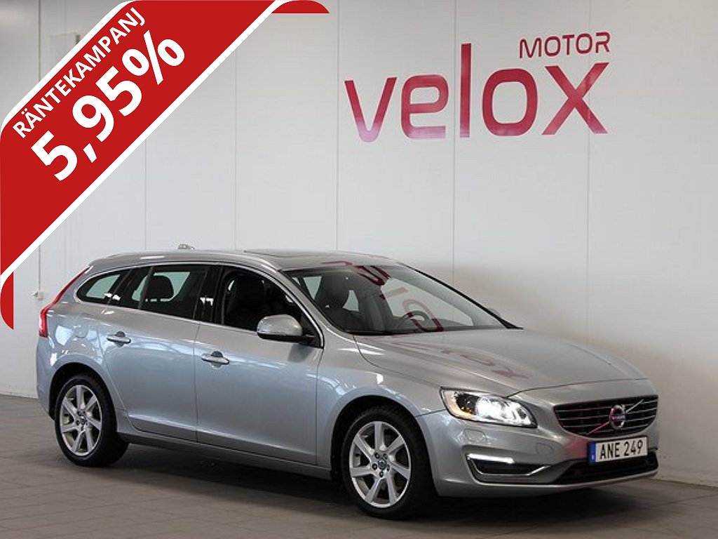 Volvo V60 D5 AWD Summum 215hk Taklucka Drag Nav 5,95%