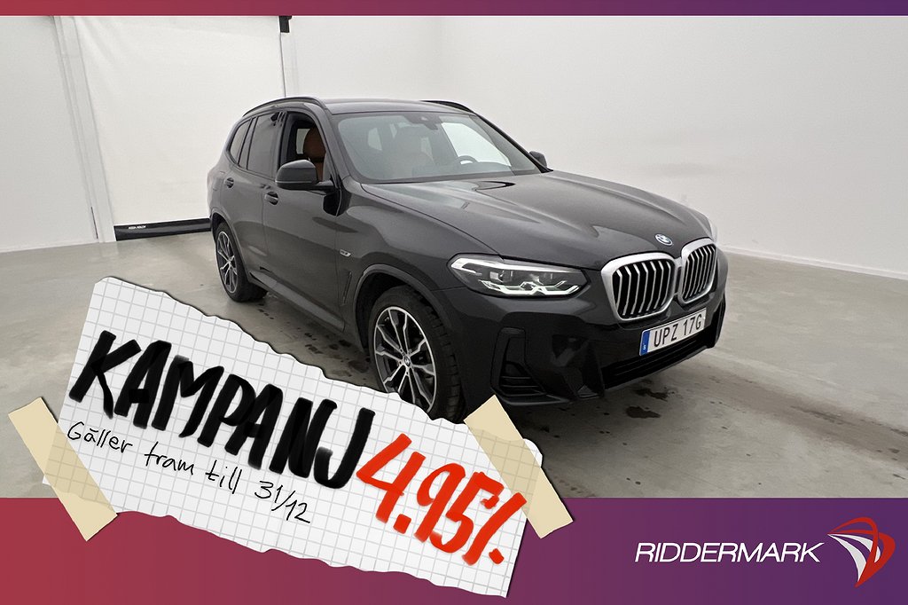 BMW X3 xDrive30e M Sport Cockpit HiFi Skinn Kame 4,95% Ränta