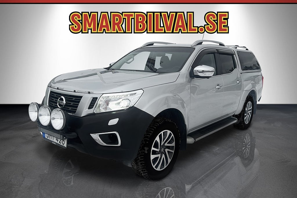 Nissan Navara Dubbelhytt 2.3 dCi 4WD Kåpa Helskinn Drag MOMSBIL