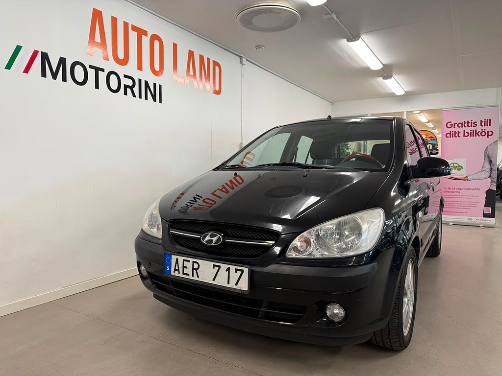 Hyundai Getz 5-dörrar 1.6 Euro 4 /Nybesiktigad/Nyservad/Dragkrok