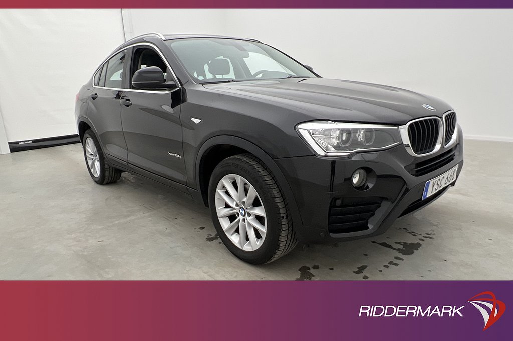 BMW X4 xDrive20d 190hk Taklucka H/K Värm Navi Keyless Drag