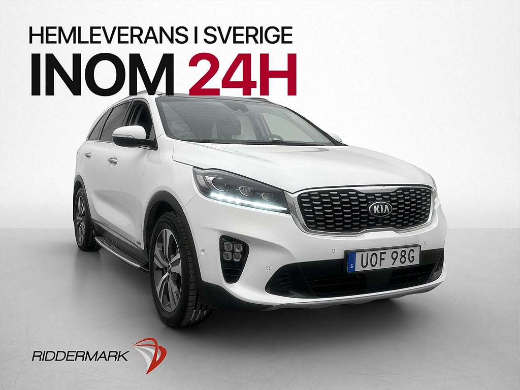Kia Sorento AWD 200hk GT-Line 7-Sits Pano H/K HUD 360° Drag