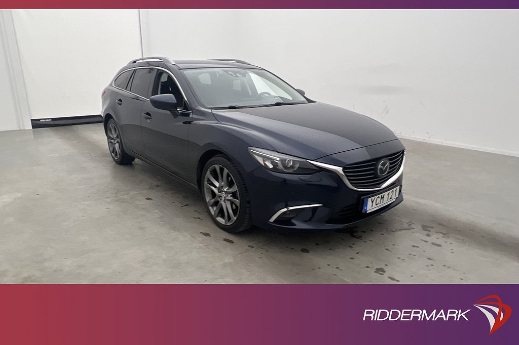 Mazda 6 Wagon AWD 175hk Optimum HUD BOSE Skinn Kamera Värm