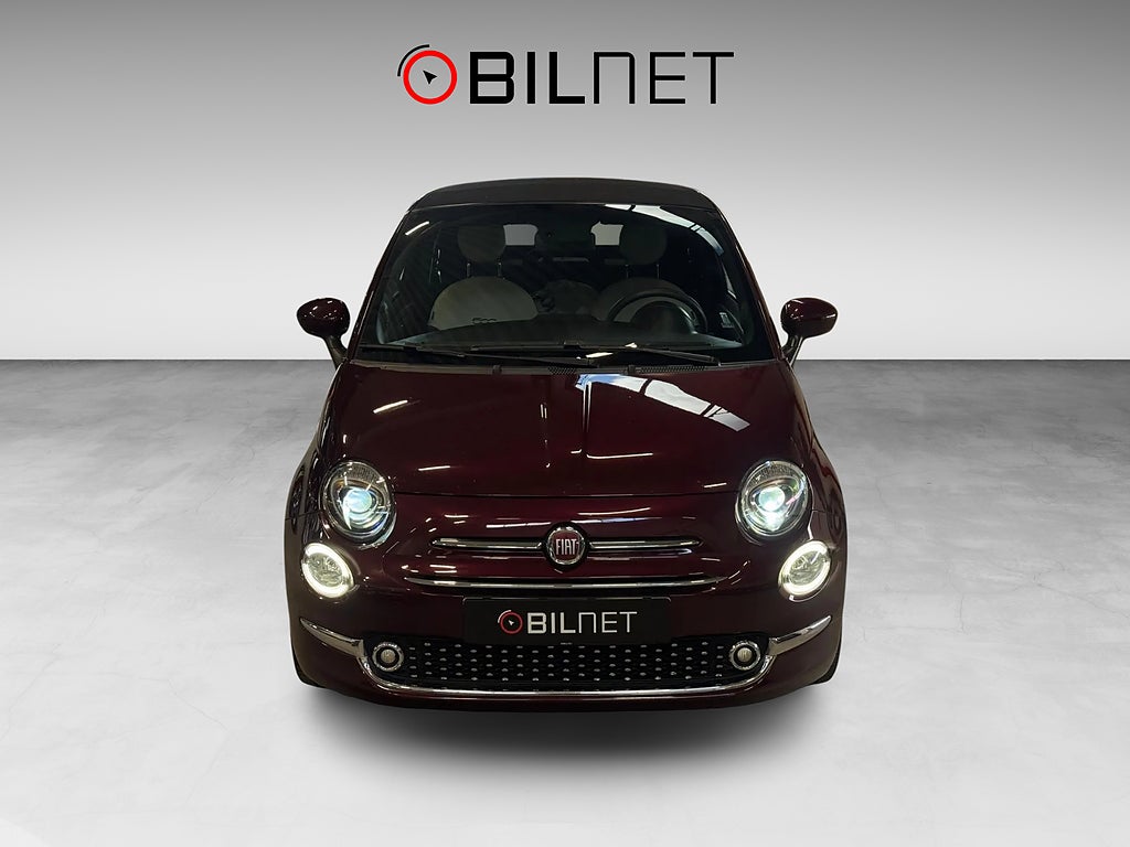Fiat 500 Hybrid Lounge Star Edition Bordeaux Metallic Cabriolet