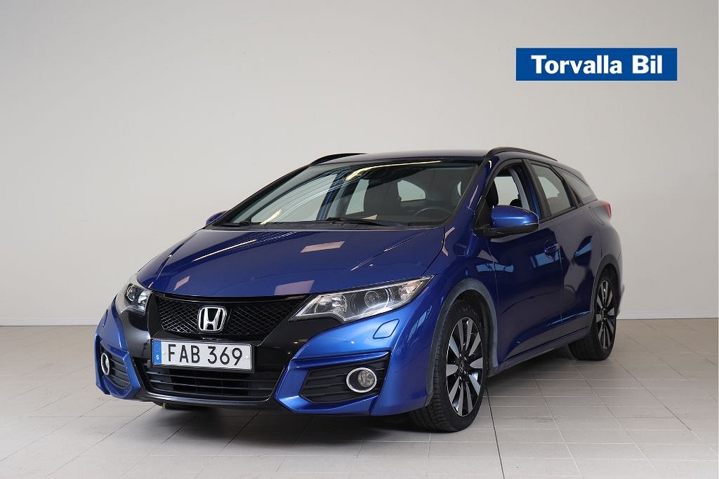 Honda Civic Tourer 1.8 Automat Elegance V-hjul  Nyservad Värmare