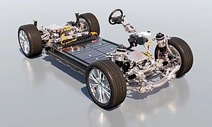 Den nya plattformen Premium Platform Electric (PPE), som Porsche Macan EV bygger på.