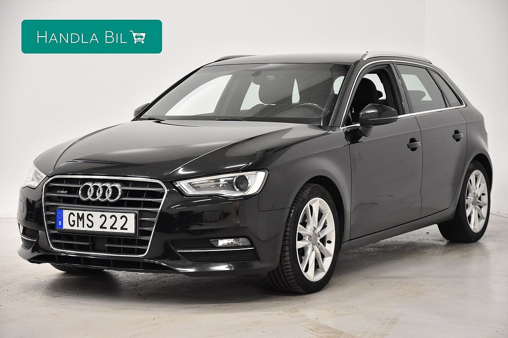 Audi A3 Sportback 2.0 TDI Aut Quattro BT-Audio SoV-hjul 184hk