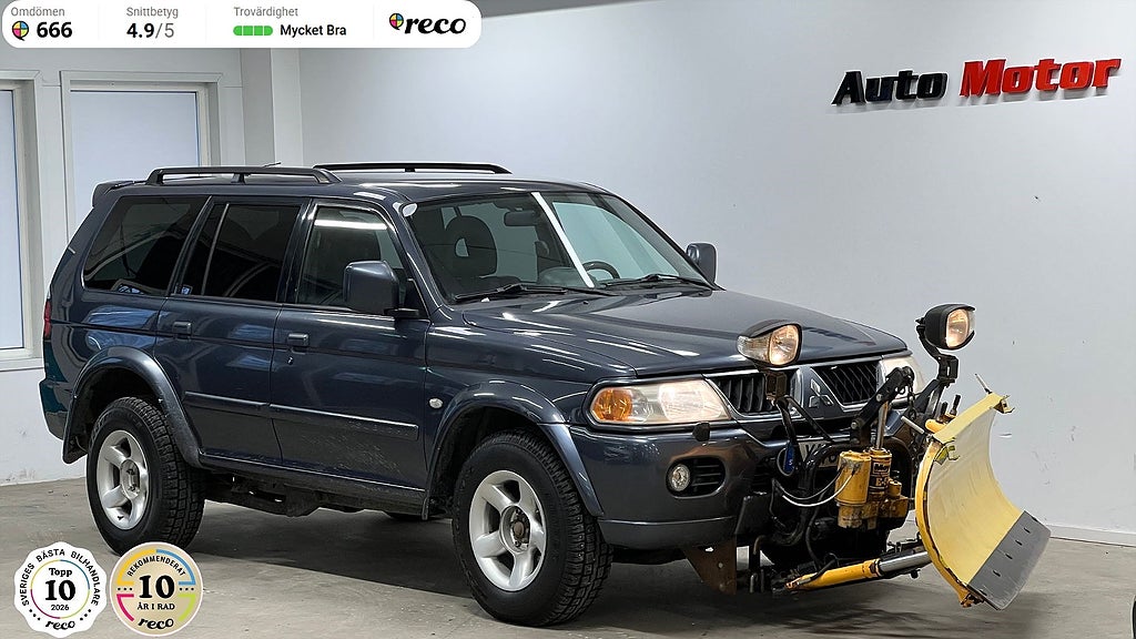 Mitsubishi Pajero Sport 3.0 V6 4WD 170hk Plogbil/Drag