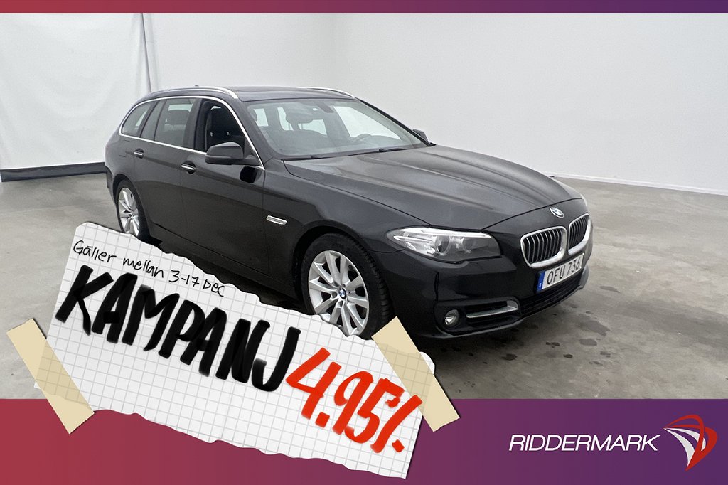 BMW 520 190hk xDrive Pano Skinn M-Ratt B-Kamera 4,95% Ränta