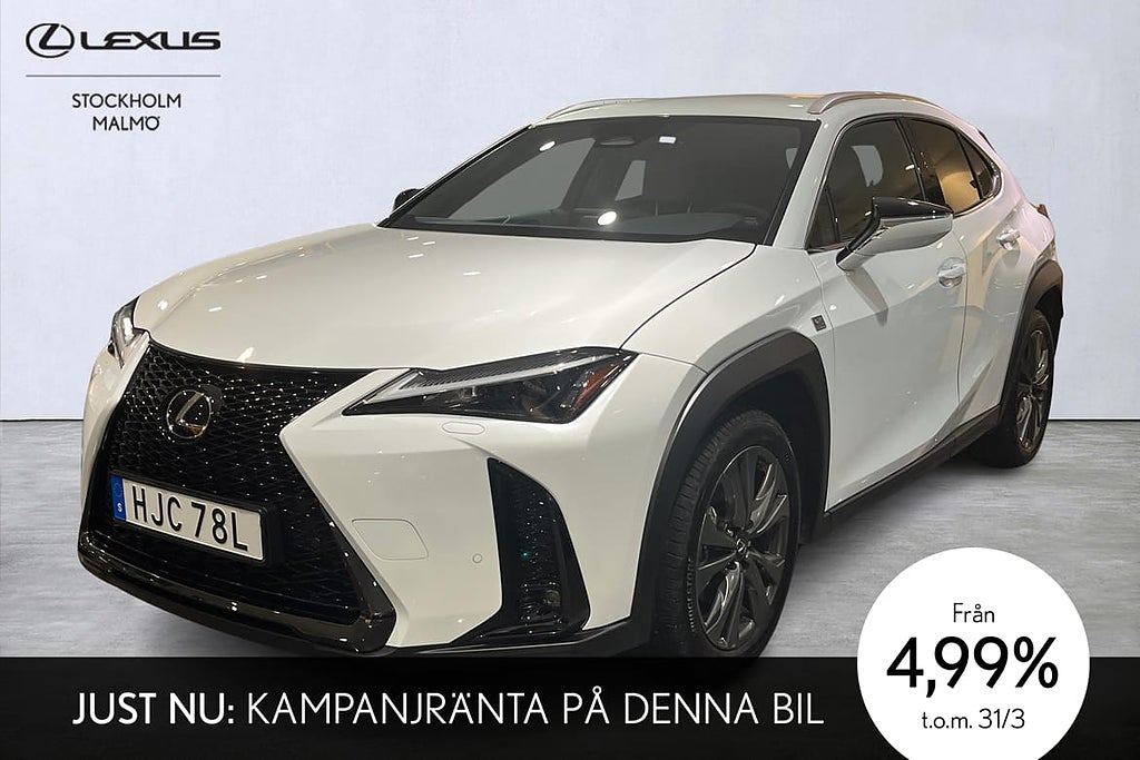 Lexus UX 300h F Sport Design 199hk P-värm Navi Ränta 4,99%