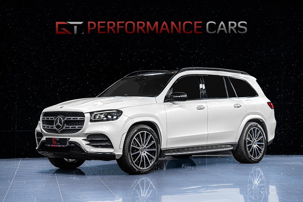 Mercedes-Benz GLS 350 d 6-sits AMG Pano Burmester HuD Drag