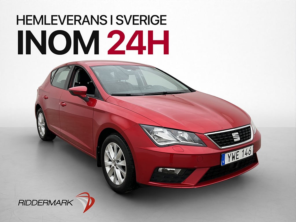 Seat Leon 1.2 TSI Carplay 0.49 l/mil 382kr skatt Alcantara