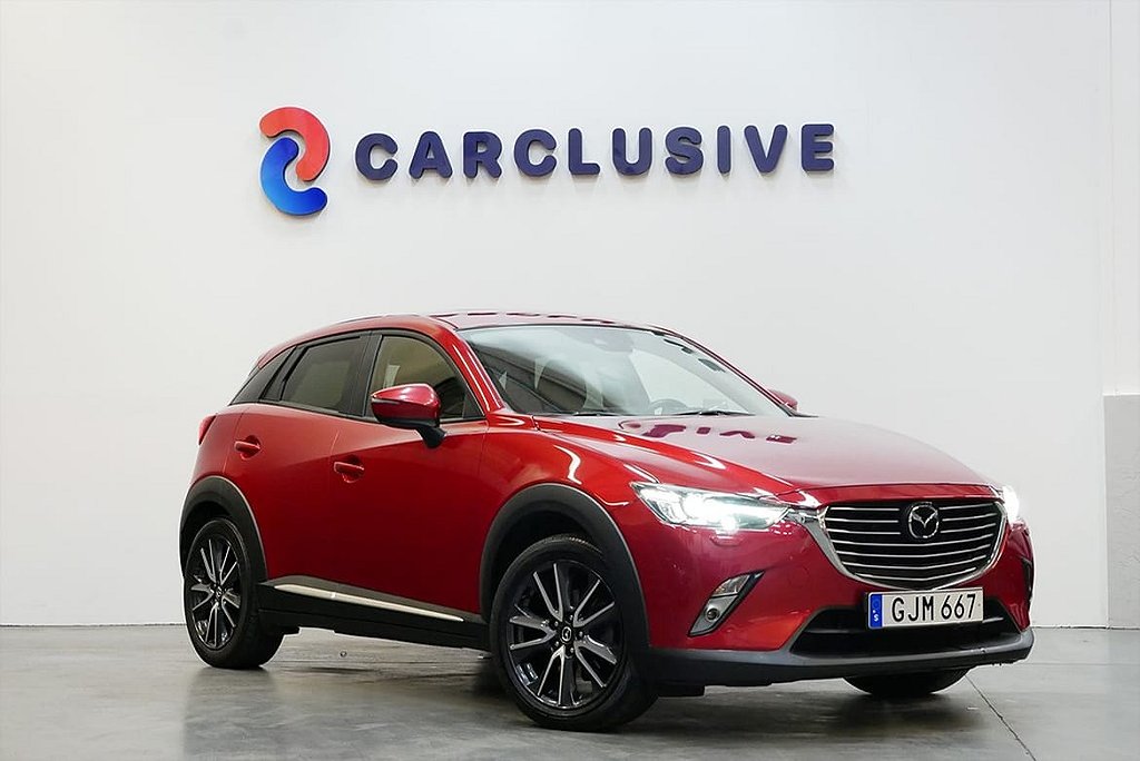 Mazda CX-3 Optimum 2.0 120hk | 1990 kr/mån | NAVI | BOSE | HUD