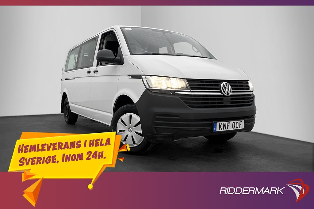 Volkswagen Transporter Lång Kombi 2.0TDI PDC 9-Sits MOMS