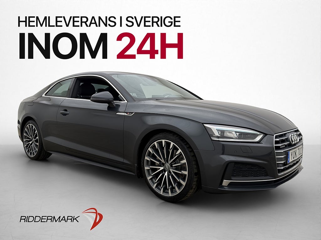 Audi A5 3.0 V6 TDI Quattro S Line Värmare Skinn/Tyg