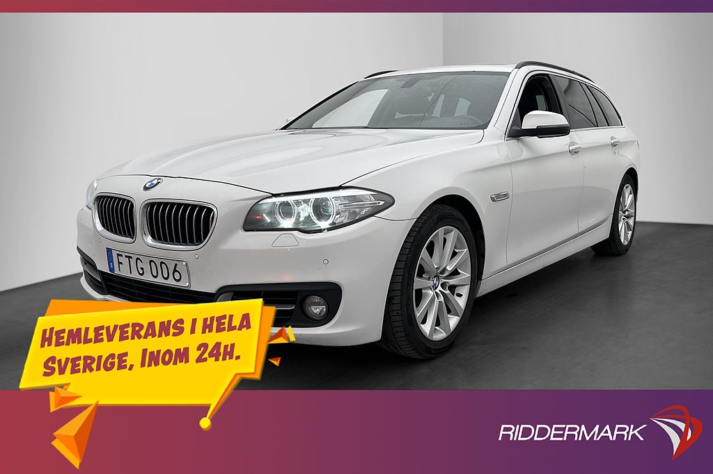 BMW 520 d xDrive Touring 190hk Pano H/K Skinn Elstolar Drag