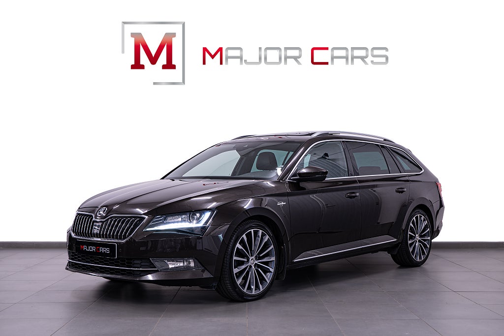Skoda Superb Kombi 2.0 TDI 4x4 L&K Pano Canton Skinn Drag 190hk