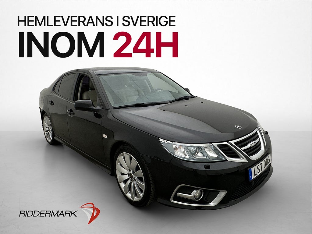 Saab 9-3 Aero Sedan 2.0 T 220hk Drag Sensorer Skinn 1-ägare