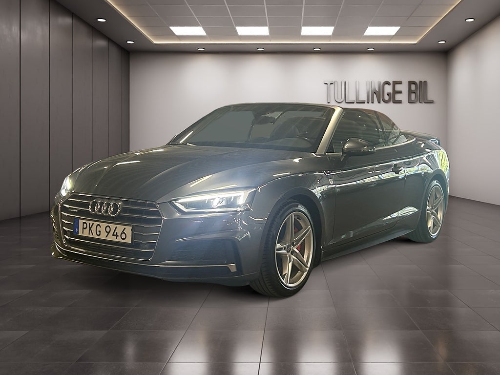 Audi A5 Cab 2.0 TFSI Q 252HK S-Line Matrix Backkamera Välvårdad