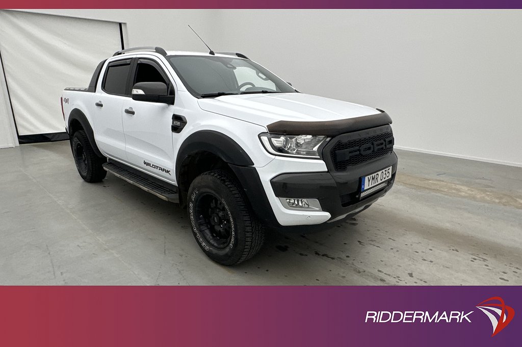 Ford ranger Wildtrak 3.2 4x4 Värmare Drag Diff CARPLAY Moms