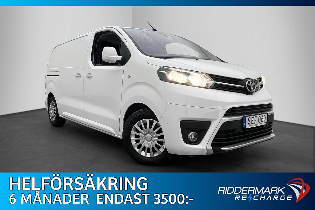 Toyota ProAce Electric L2 75kWh Dragkrok 2xDörr CARPLAY Moms