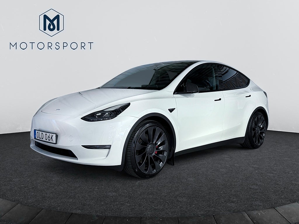 Tesla Model Y Performance 534 hk DRAG Adaptiv Farth 21" Pano Helskinn