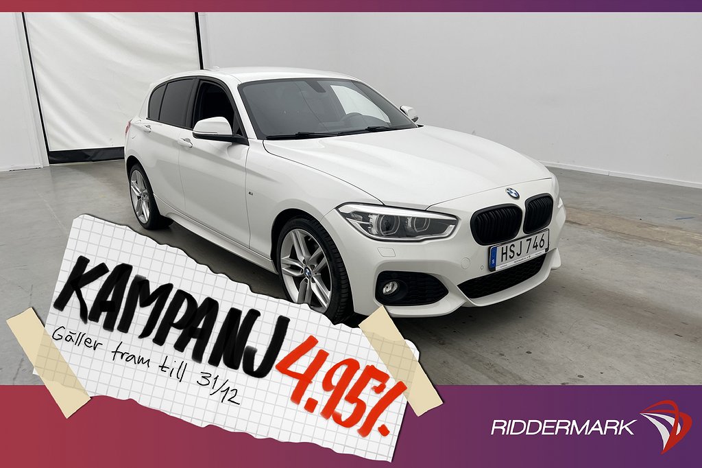 BMW 120 d xDrive 190hk M Sport HiFi Rattvärme 4,95% Ränta