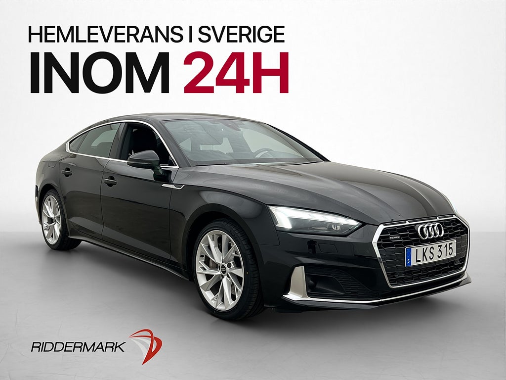 Audi A5 SB 45 TFSI 265hk Quattro Cockpit Kamera CarPlay