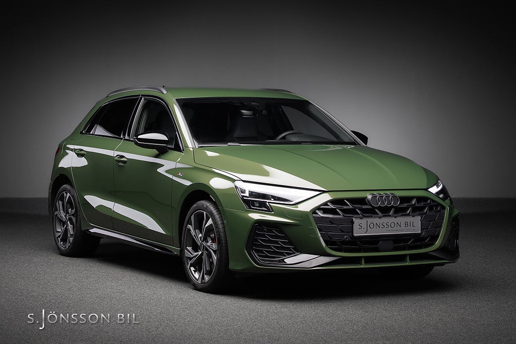 Audi A3 Sportback 45 TFSI e 272hk / S-Line / Distriktgrön