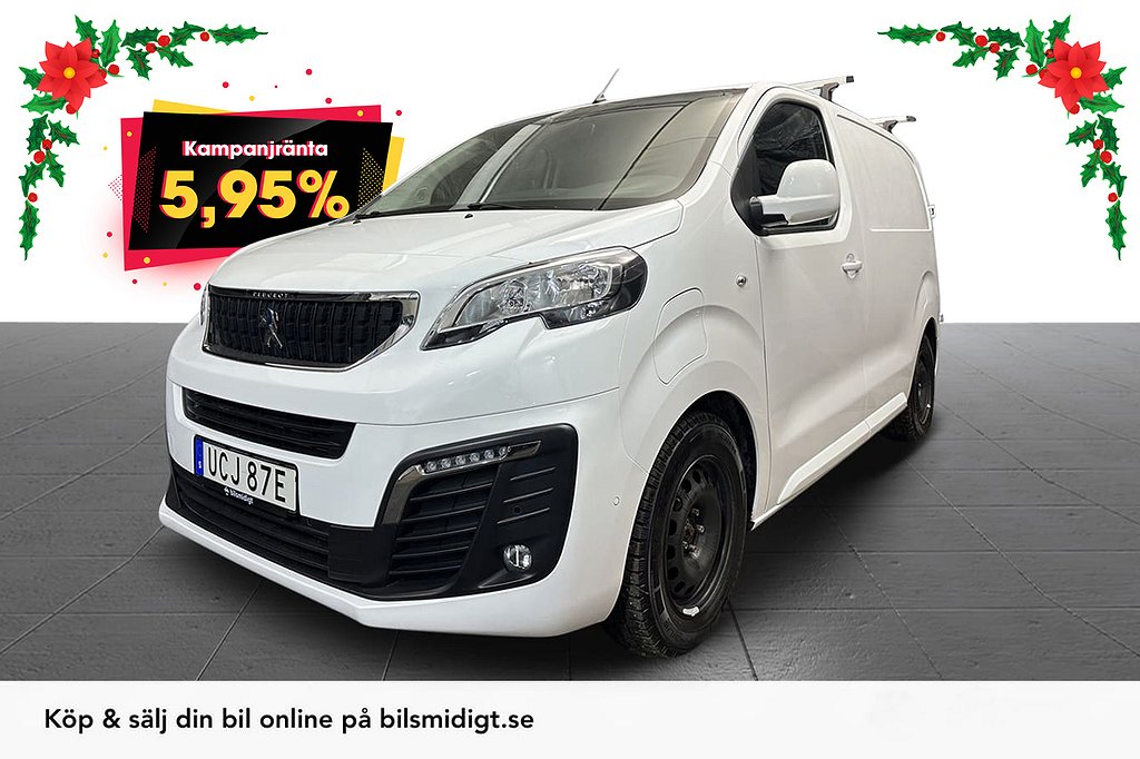 Peugeot e-Expert 50kWh PRO+ CCS Drag B-Kam Inredd Moms 5,95%