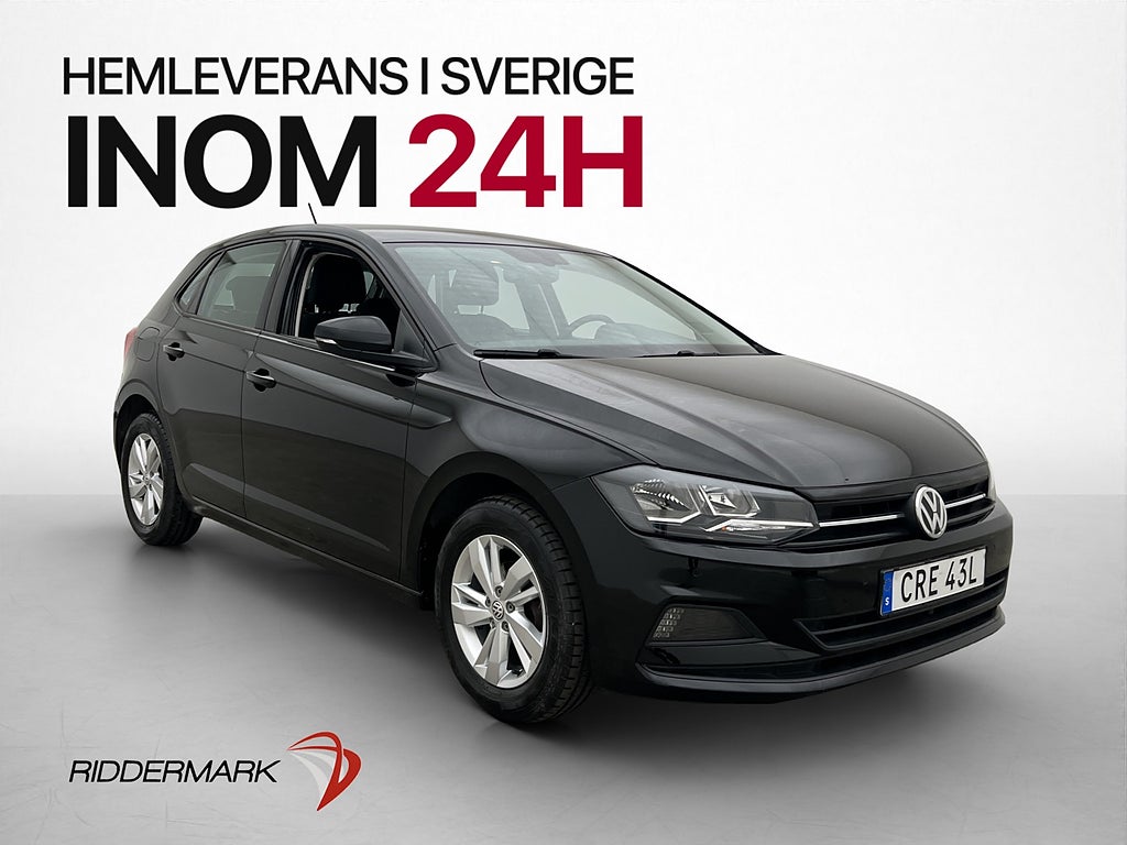 Volkswagen Polo 1.0 TSI 95hk P-Sensorer CarPlay 0.47 l/mil