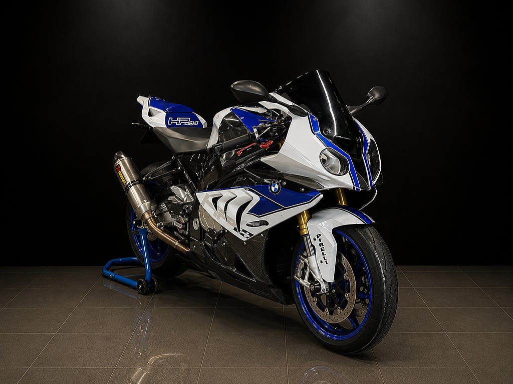 BMW Motorrad HP4 S1000RR Competition Nr 0016 Akrapovic Kolfiber Nya däck