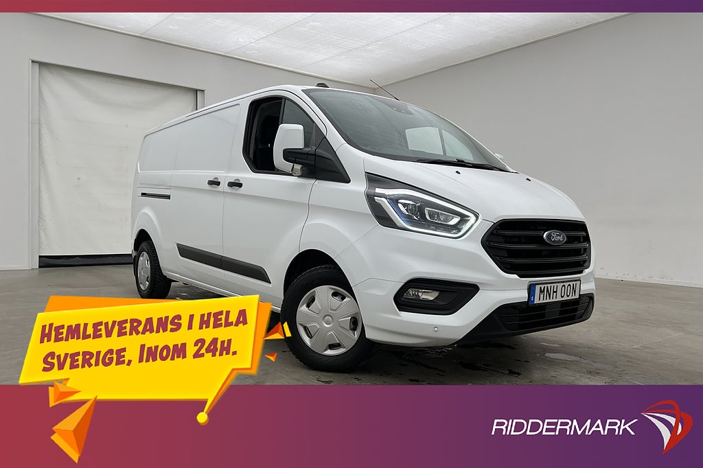 Ford transit-custom L2 Värmare Dragkrok 3-Sits B-Kamera Moms