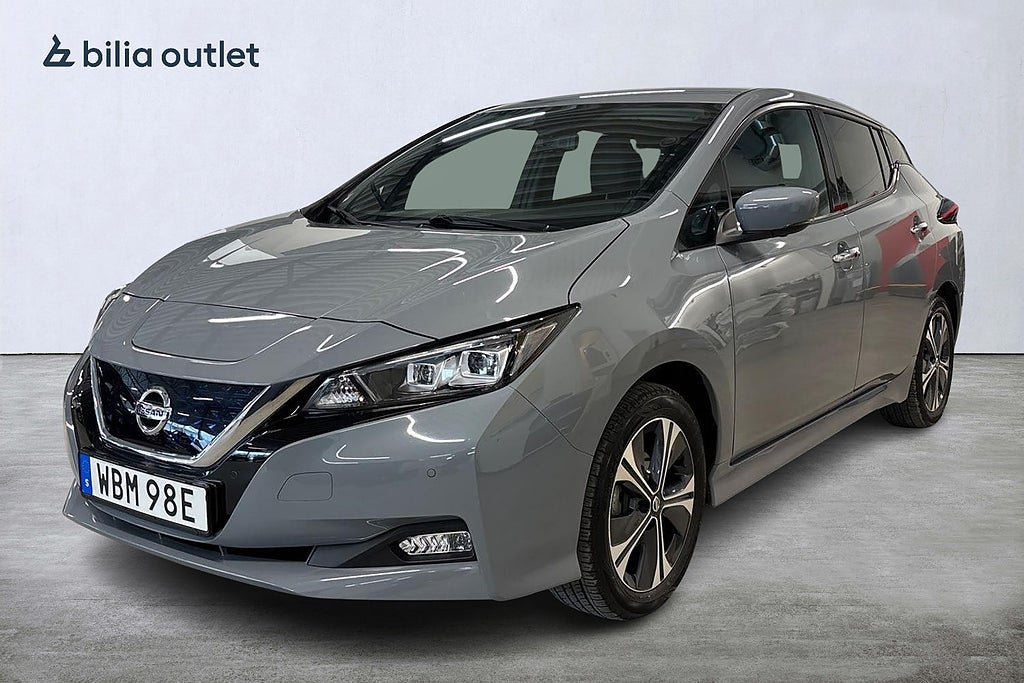 Nissan Leaf e+ 360°kamera Helskinn Navigation Döda Vinkel 