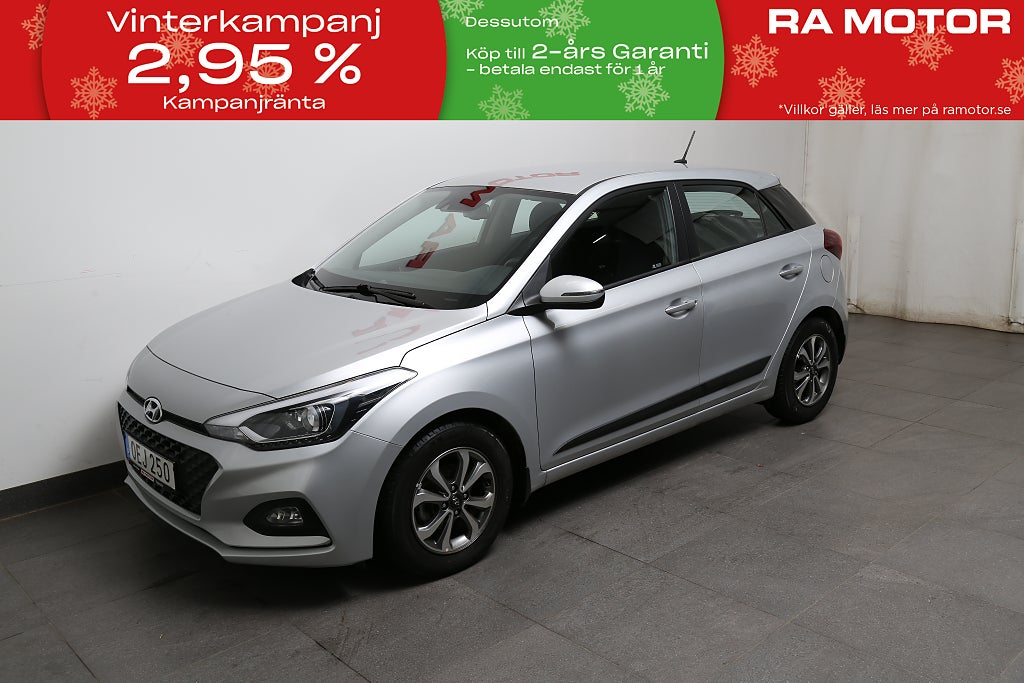 Hyundai i20 1,2 Premium 1ägare CarPlay Kamera P-sensor 2019