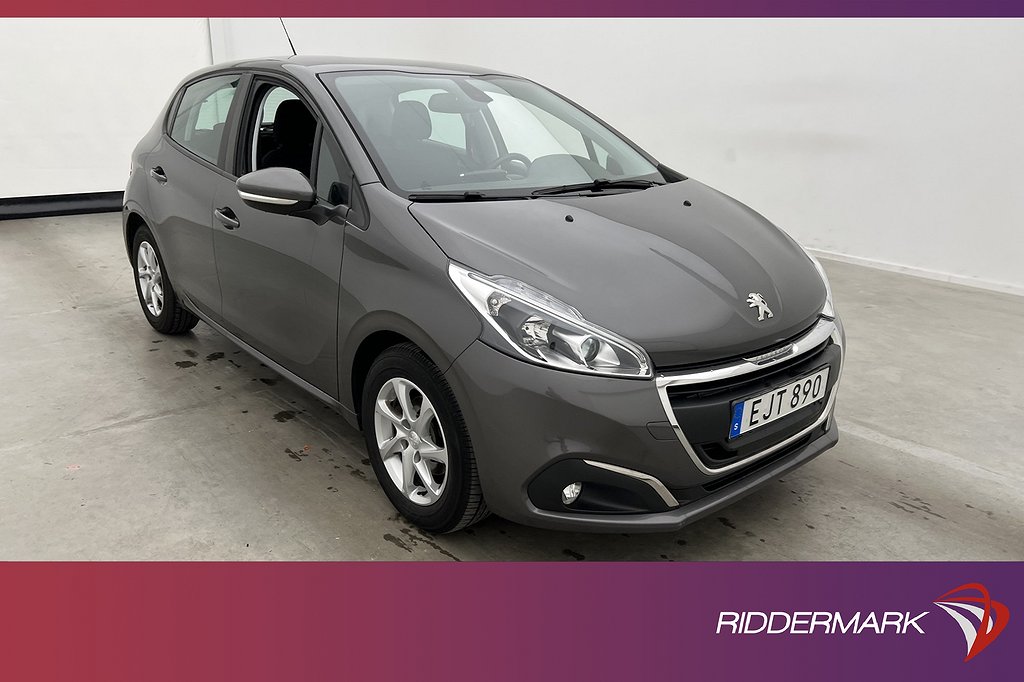 Peugeot 208 1.2 VTi 83hk Farthållare 360kr Skatt 0,48L/mil