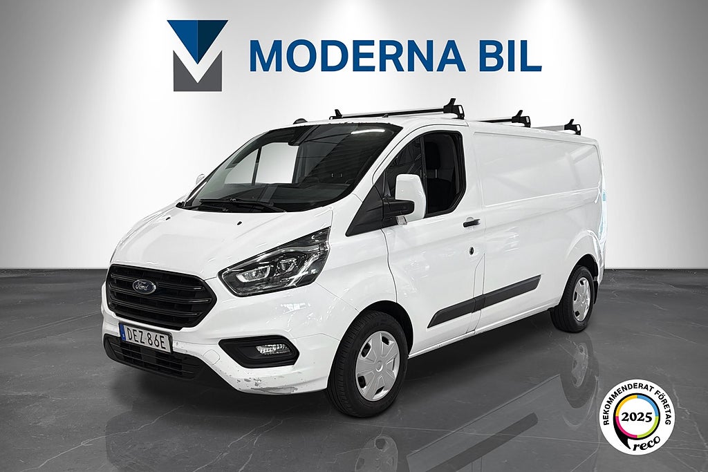 Ford transit Custom 300 2.0 Lång Drag 3-sits Moms Värmare B-kam