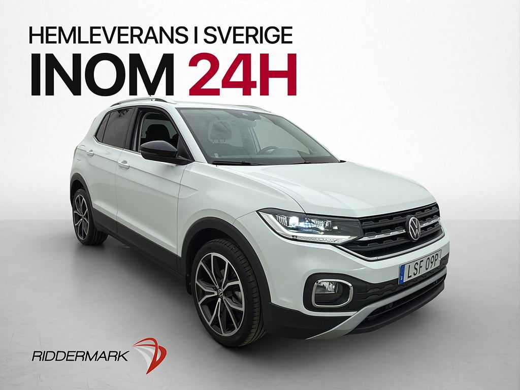 Volkswagen T-CROSS 1.0 TSI 119hk Carplay Halvskinn 1 Brukare