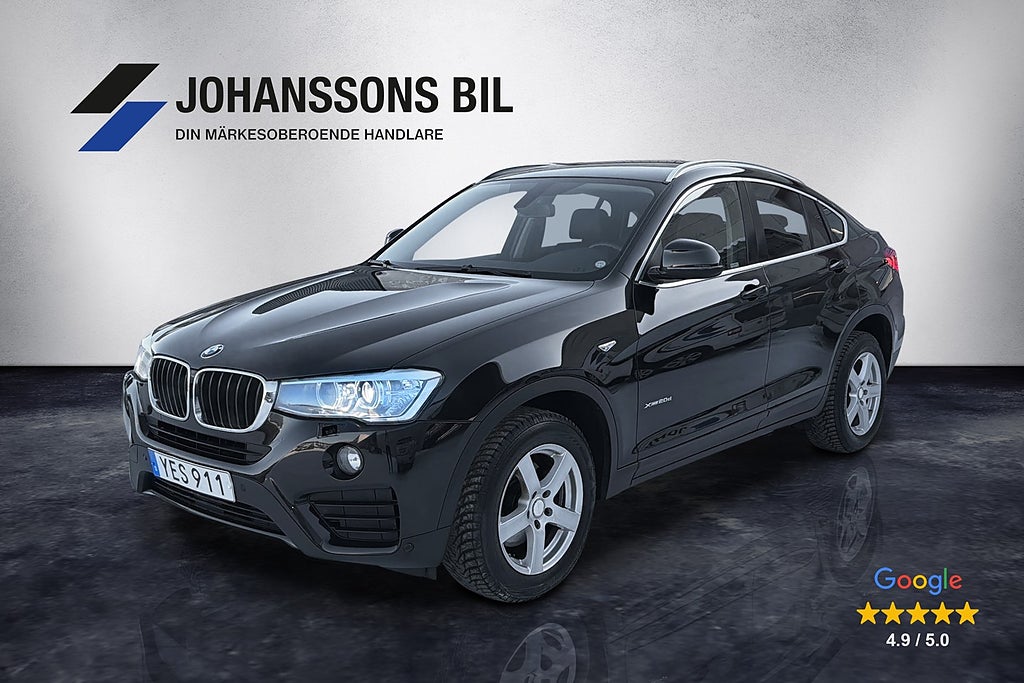 BMW X4 xDrive20d Kamera Drag Navi SoV-däck