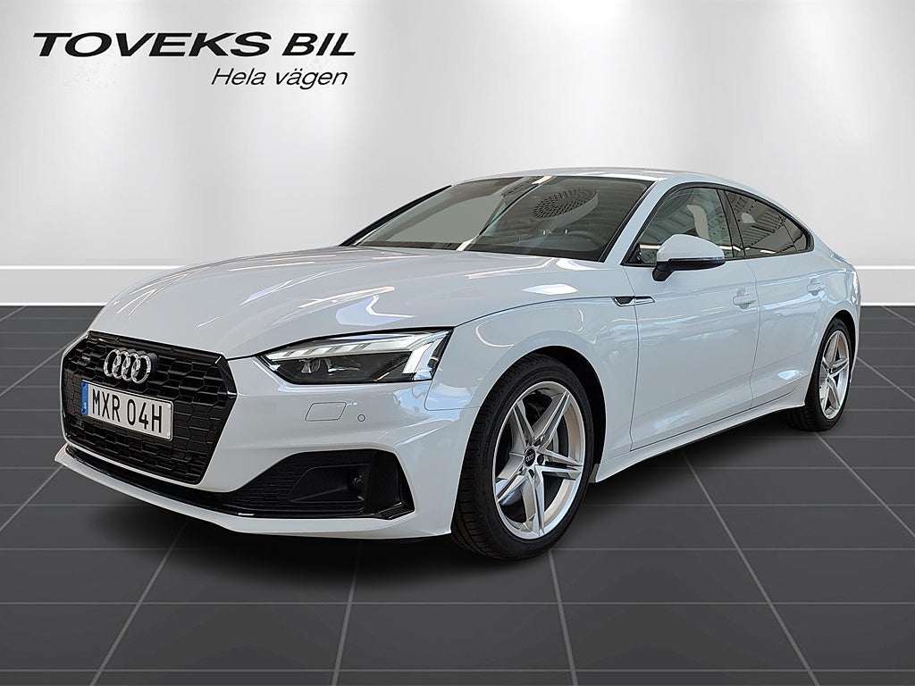 Audi A5 Sportback 45 TFSI 265 hk Q DRAG VÄRMARE SVART OPTIK