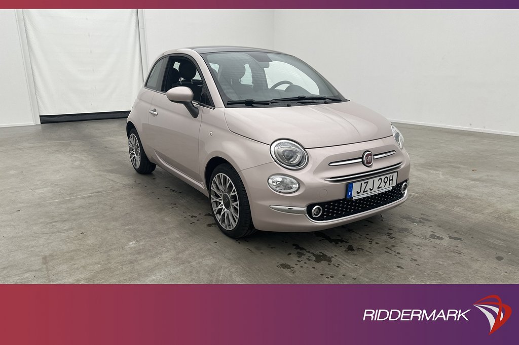 Fiat 500 1.2 8V 69hk Panorama CarPlay Halvskinn Sensorer