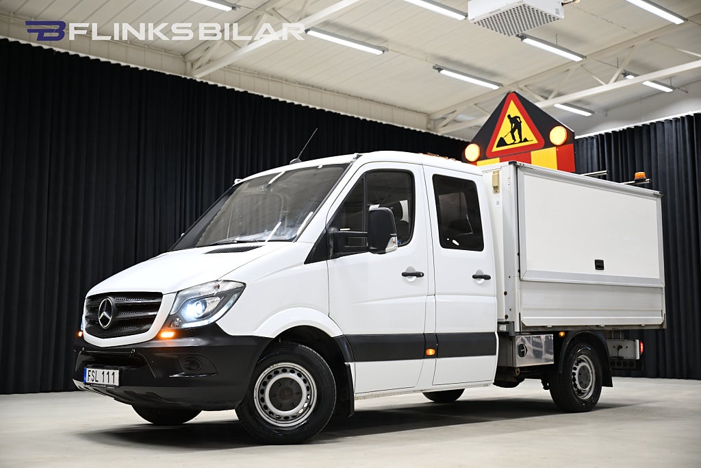 Mercedes-Benz Sprinter 316 7G 163HK Automat|Dubbelhytt|Kåpa|3.5ton-drag|Xenon