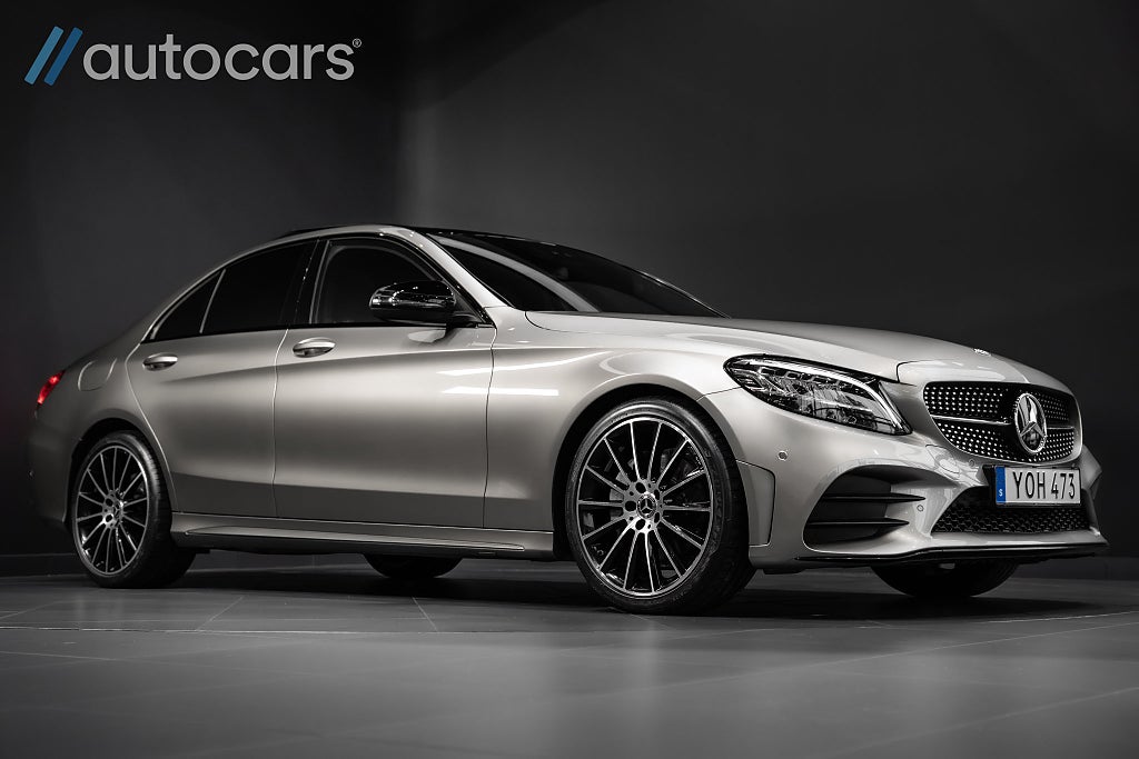 Mercedes-Benz C 220 d 9G AMG | Panorama | D-Värmare|Navigation|Drag|19"