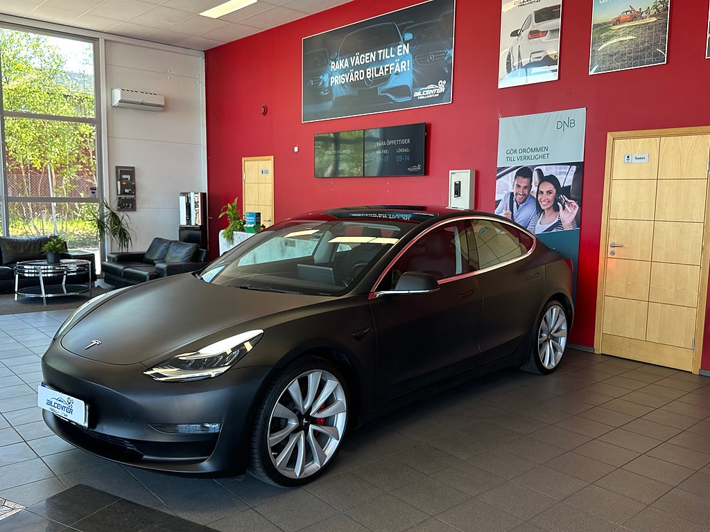 Tesla Model 3 Performance AWD Panorama 513hk 1980kr/MÅN*