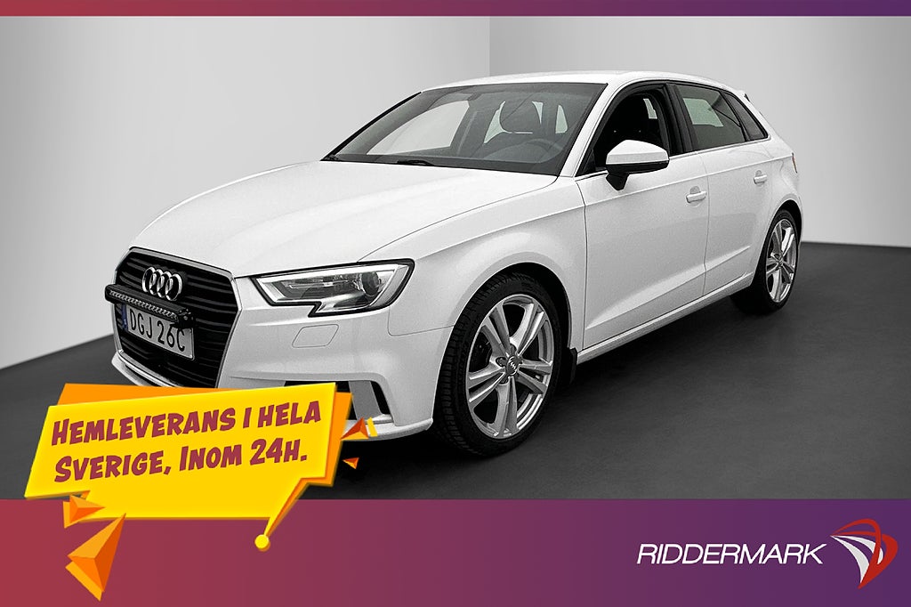 Audi A3 SB 35 TFSI 150hk Adaptiv 492kr Årsskatt 0,52L/mil