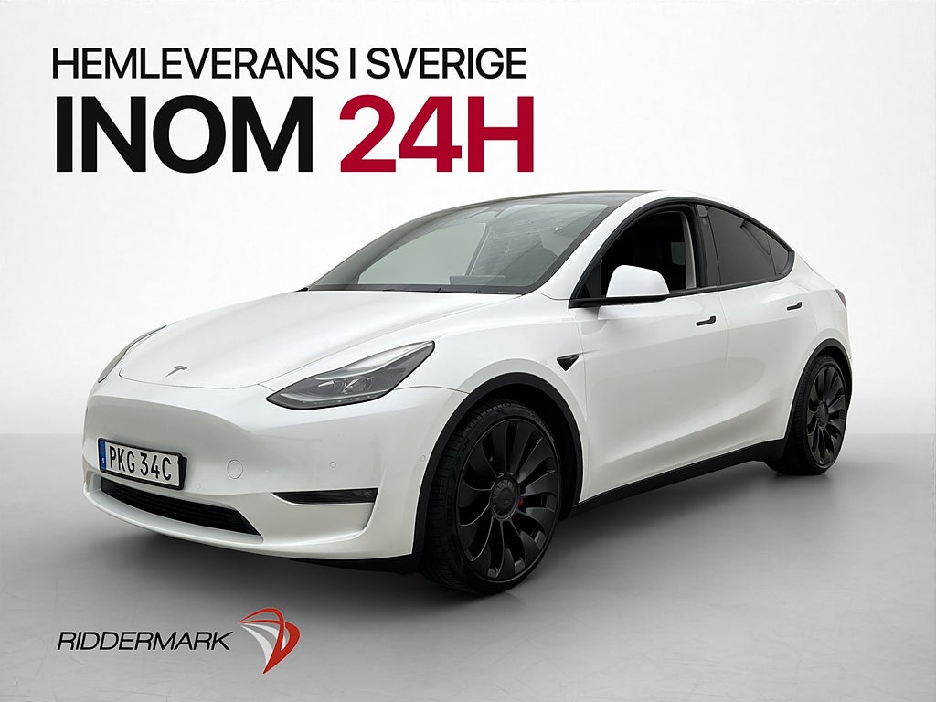 Tesla Model Y Performance Värmepump Dragkrok Autopilot