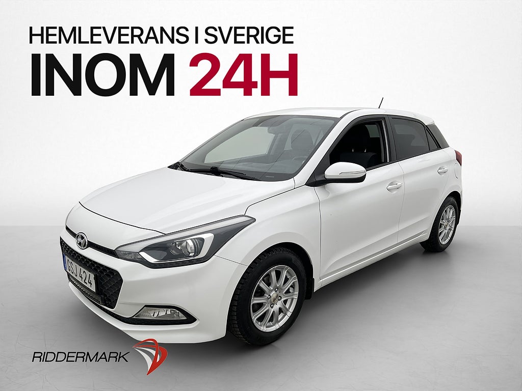 Hyundai i20 1.4 101hk Premium M&K-Värmare Rattvärme