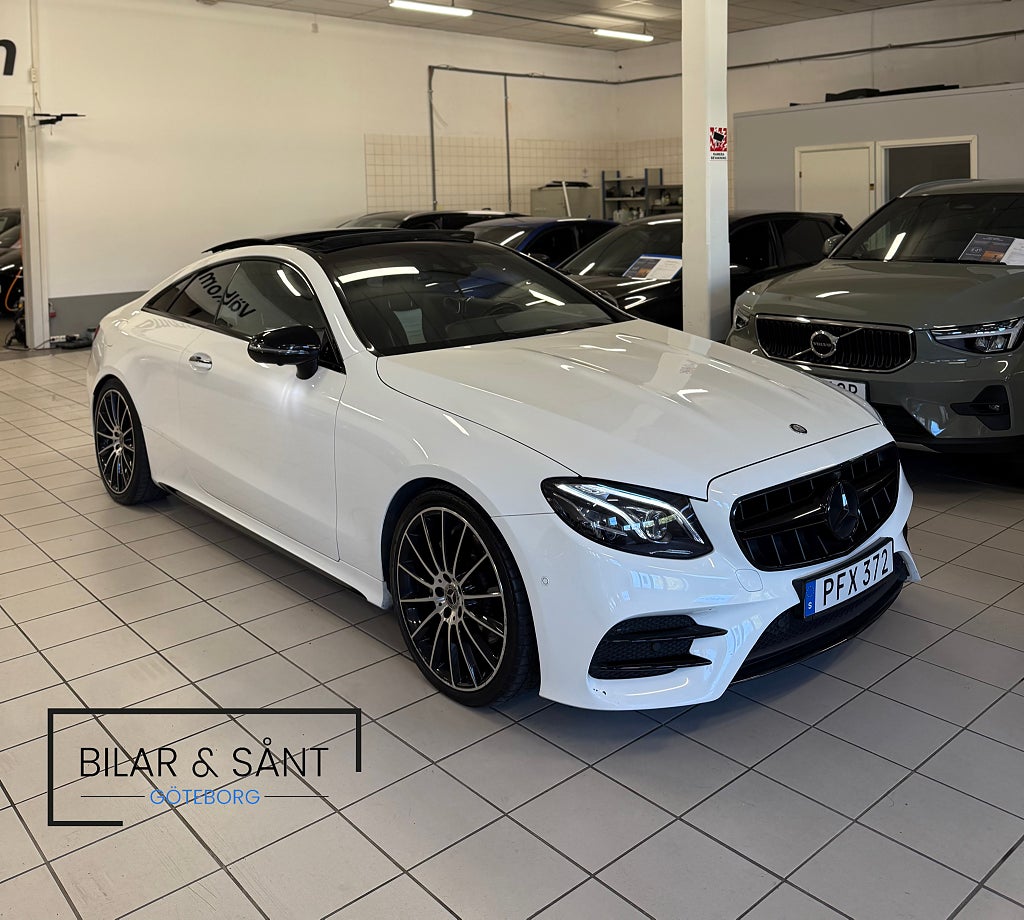 Mercedes-Benz E 220 d Coupé 9G AMG 360° Burmeister Widescreen Värmare